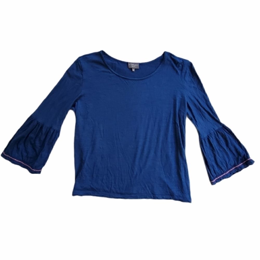 Ramblers Way Bella Frill Wool Blouse